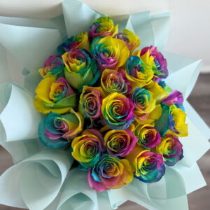 Rainbow roses