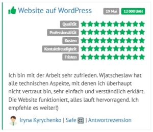 Nuar Boutique – Bewertung in der mobilen Version